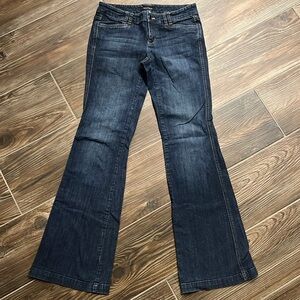 White House Black Market dark denim jeans, size 0
